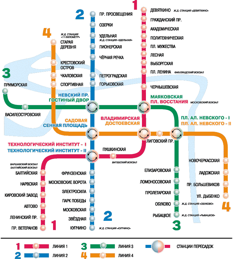 Санкт-Петербурзький метрополітен відкрився в середині двадцятого століття і спочатку був всього одну лінію, на якій знаходилися вісім станцій