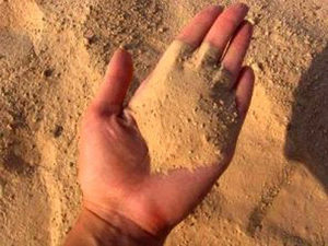 До складу піску входить безліч різних мінералів, часток гірських порід, можливе попадання скелетів організмів